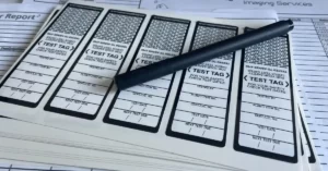 Test Tag Stickers Used Ready To Be Used