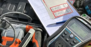 Test and Tag Machine with Clipboard to Record Data